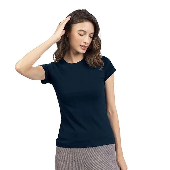 Women's Solid Slim Fit T-Shirt
