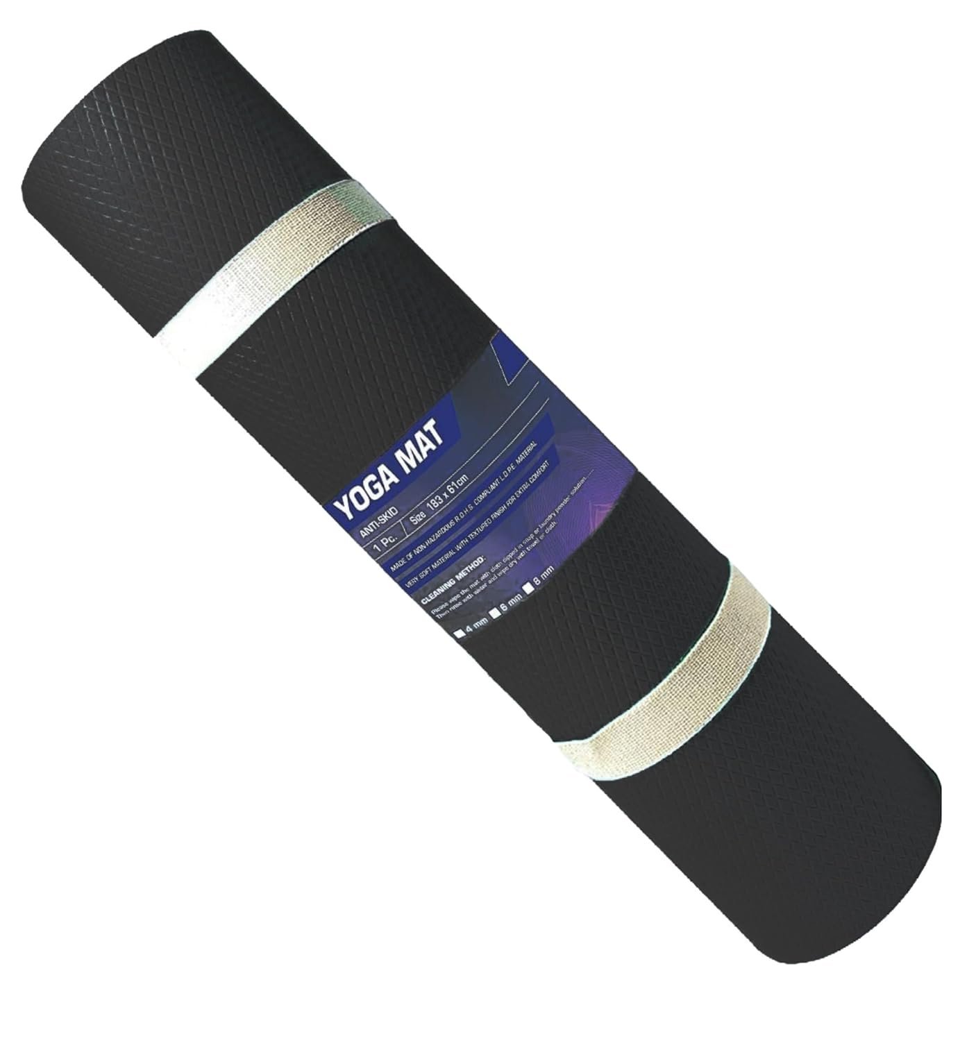 Mommers Ethylene Vinyl Acetate 4Mm Yoga Mats|Gym Mats for Home Workouts|Yoga Mats for Women and Men 6X2 Feet