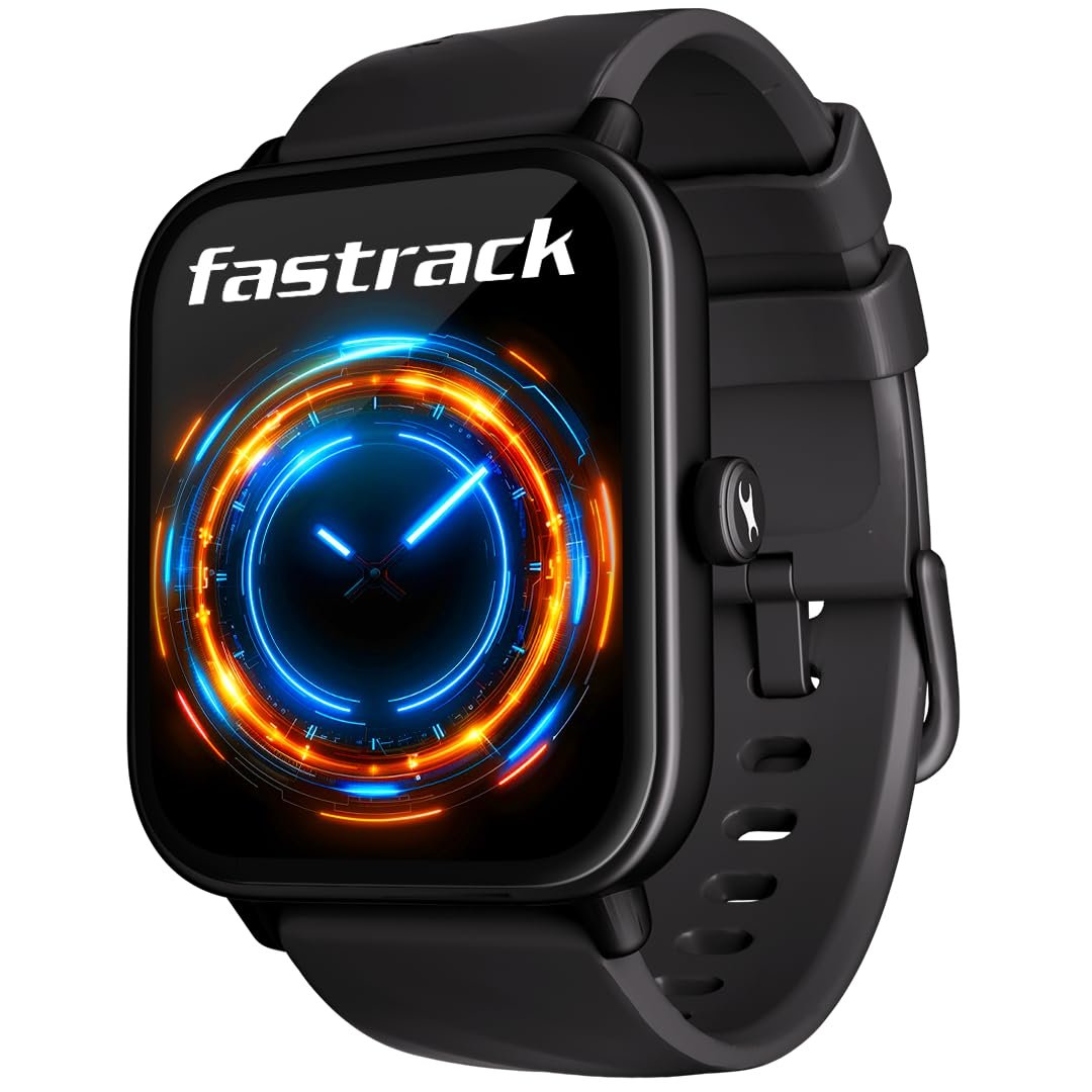 Fastrack Limitless Glide Smart Watch, Advanced UltraVU HD Display, SingleSync BT Calling, Advance Chipset, 85+ Sports Modes & Smartwatch Faces, AI Voice Assistant, 24 * 7 Health Suite, IP67
